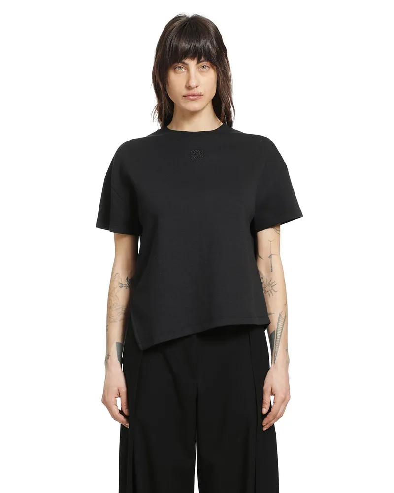 Loewe Asymmetric T-Shirt Black