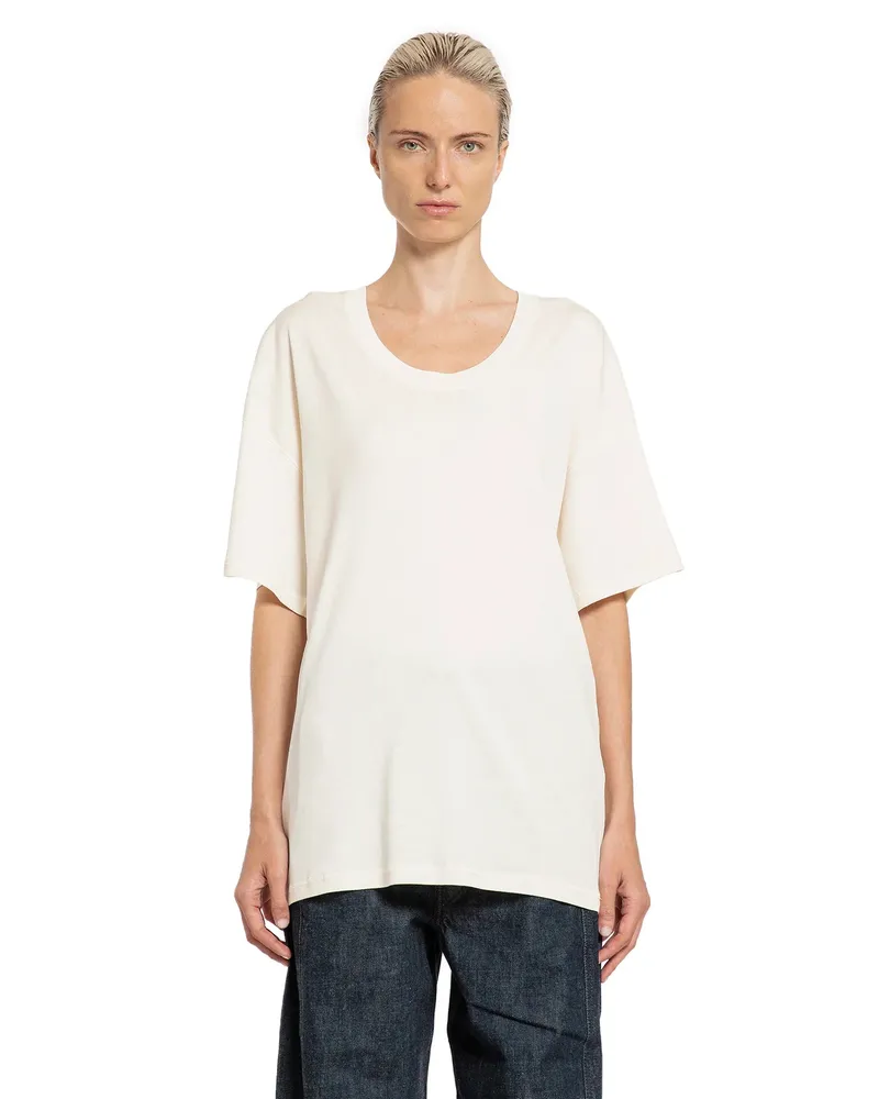 Christophe Lemaire Rib T-Shirt Off-white