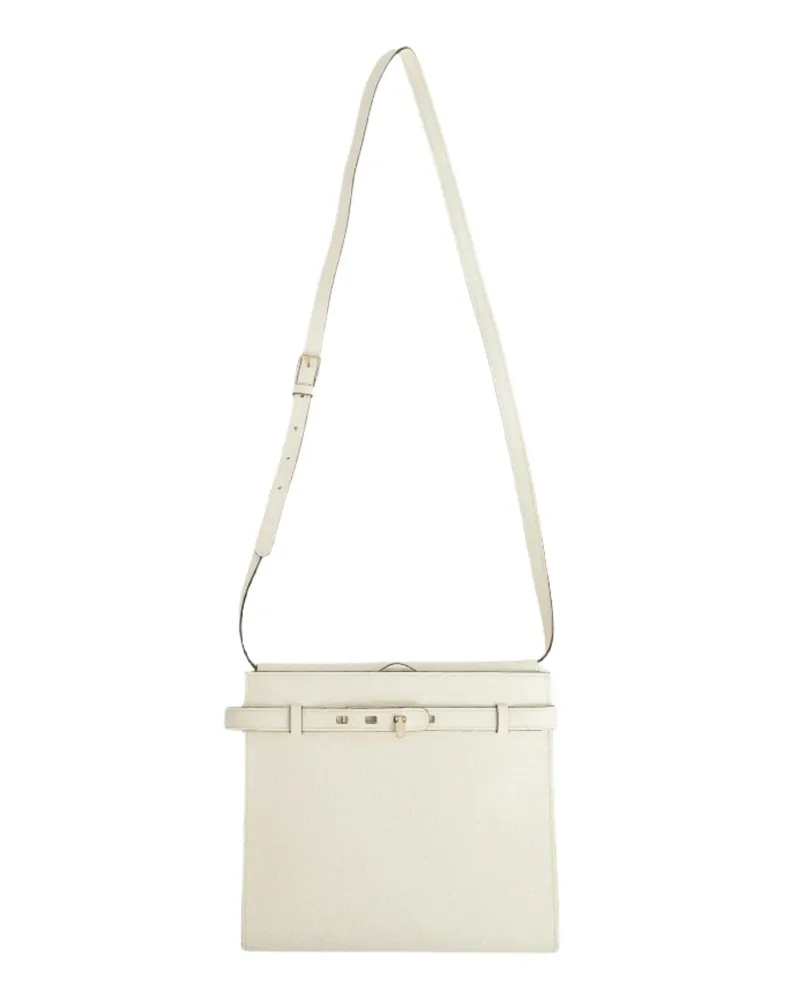 Valextra B-Tracollina Crossbody Bag Off-white