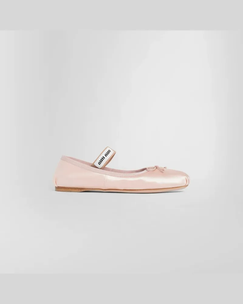 Miu Miu Satin Ballerinas Pink