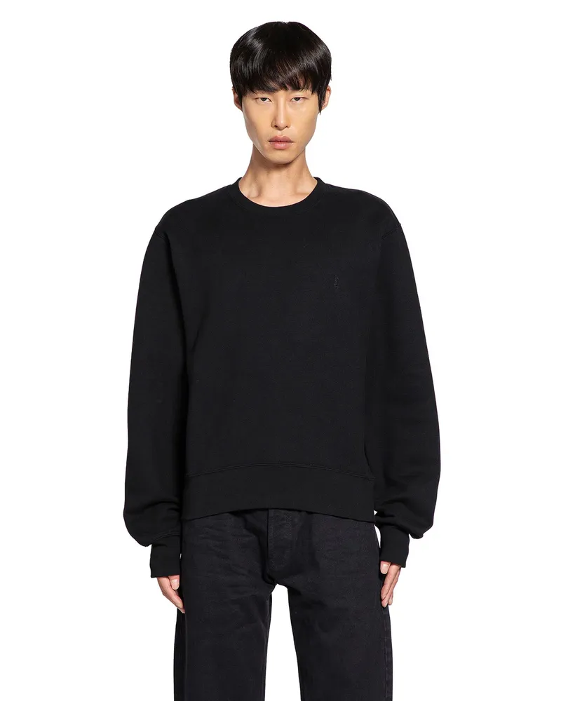 Saint Laurent Cassandre Sweatshirt Black
