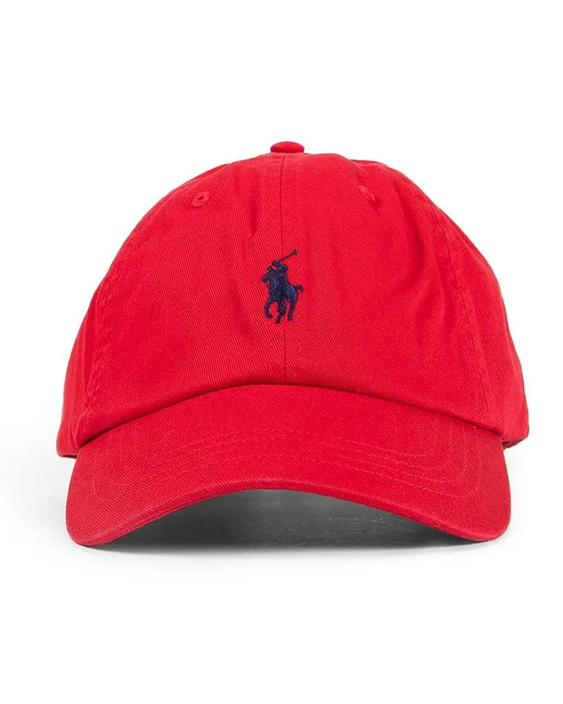 Ralph Lauren Canvas Baseball Cap Red