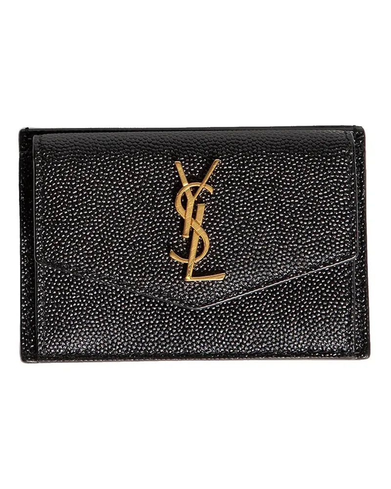 Saint Laurent Uptown flap Card Case Black