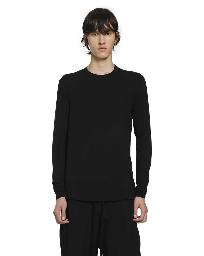 THOM KROM Modal Jersey Long Sleeve T-Shirt Black