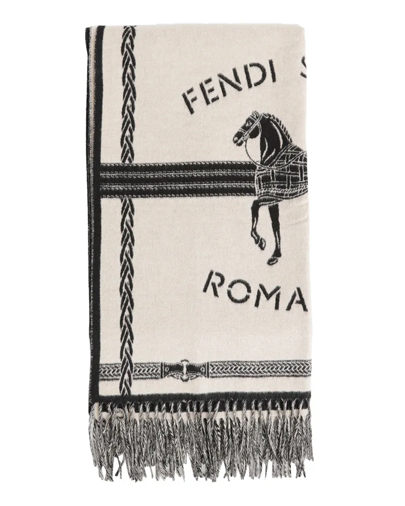 Fendi Selleria Scarf Grey