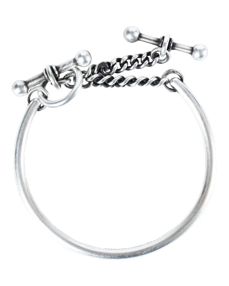 Ann Demeulemeester Naemi Slim Chain Bracelet Silver