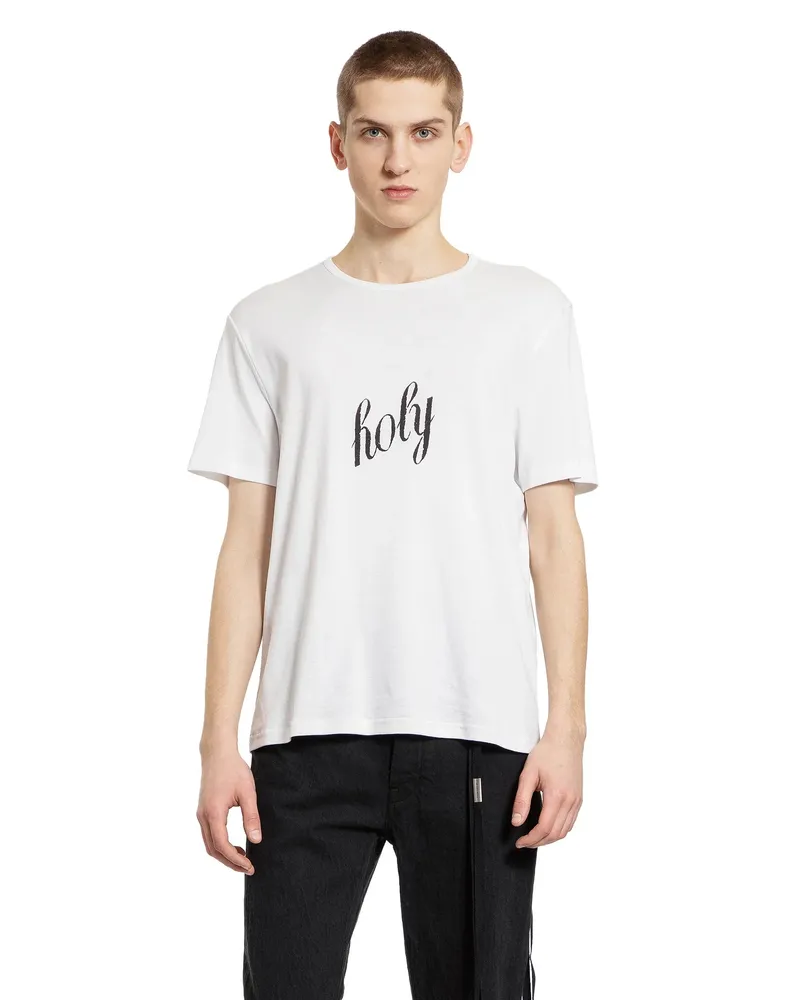 Ann Demeulemeester Baptist Printed Standard T-Shirt White