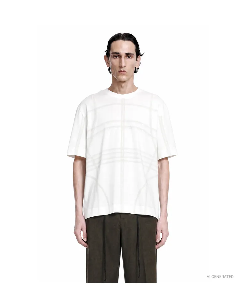 Craig Green Flatlock SS Jersey T-Shirt White