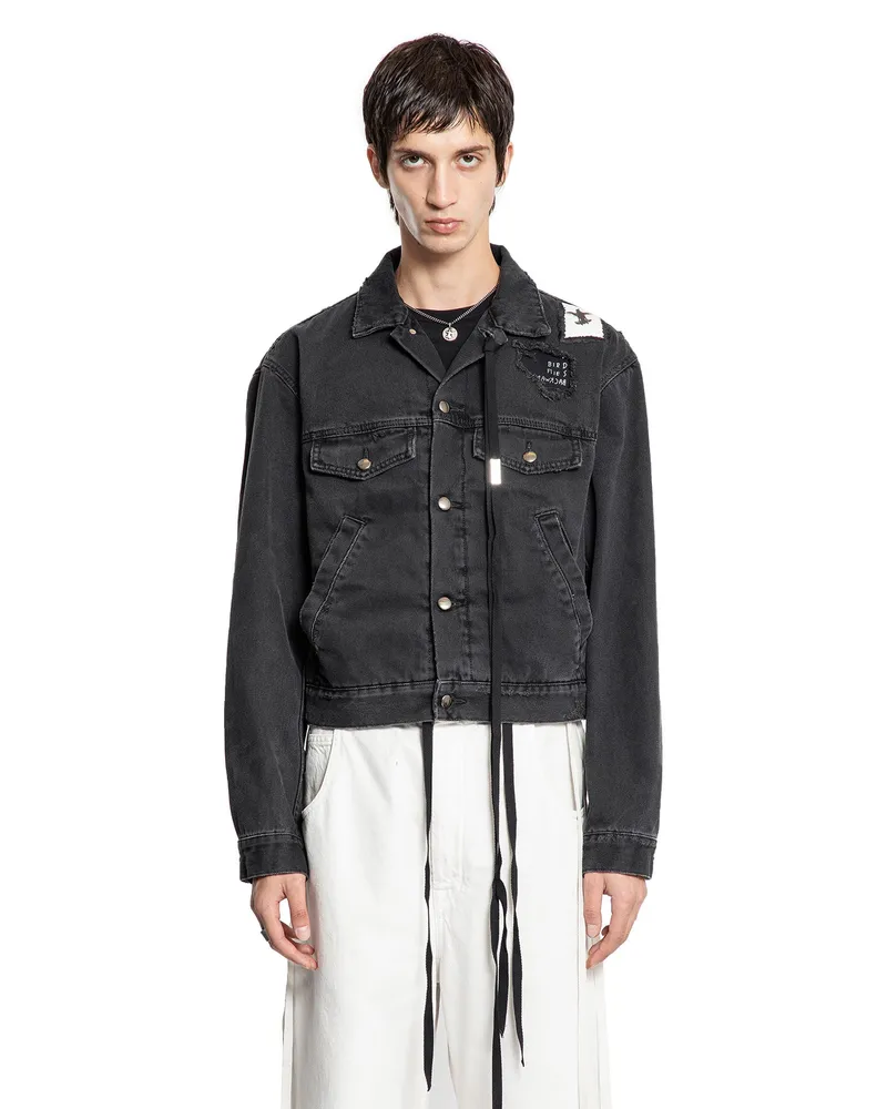 Ann Demeulemeester Raf Denim Jacket Black