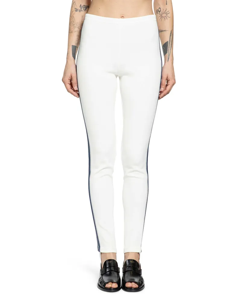 Prada Fleece Leggings White