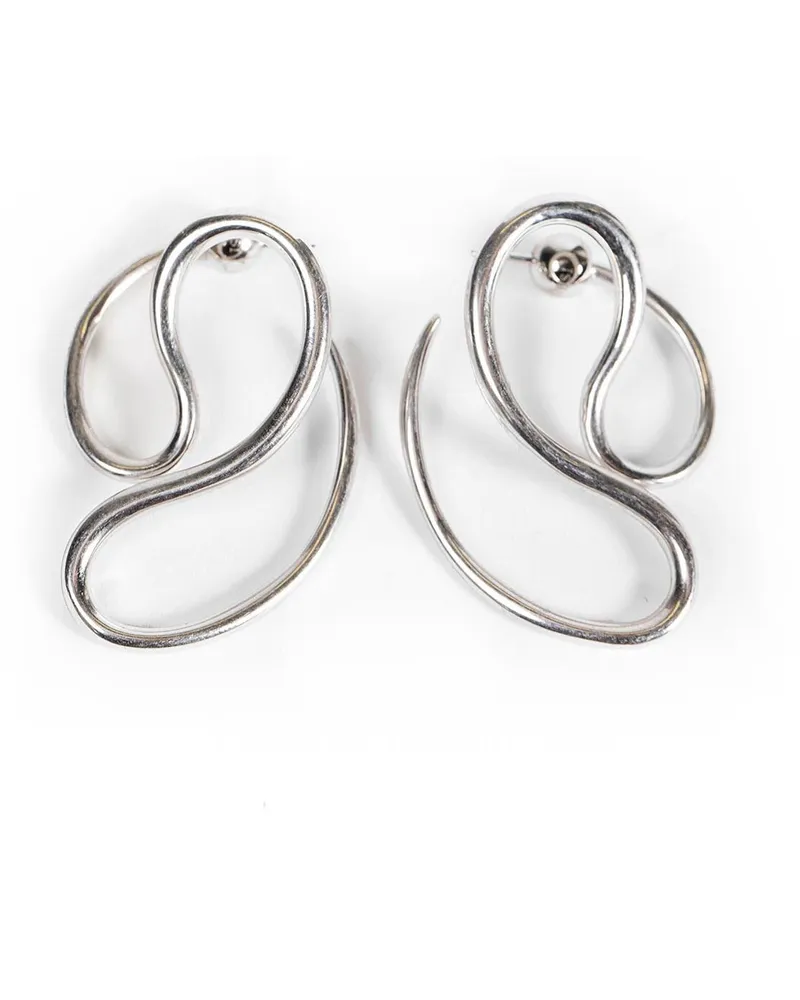 PANCONESI P Continua Earrings Silver