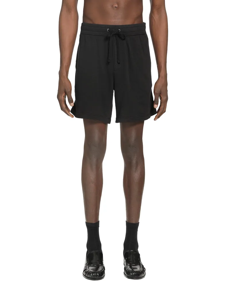James Perse French Terry Sweat Shorts Black