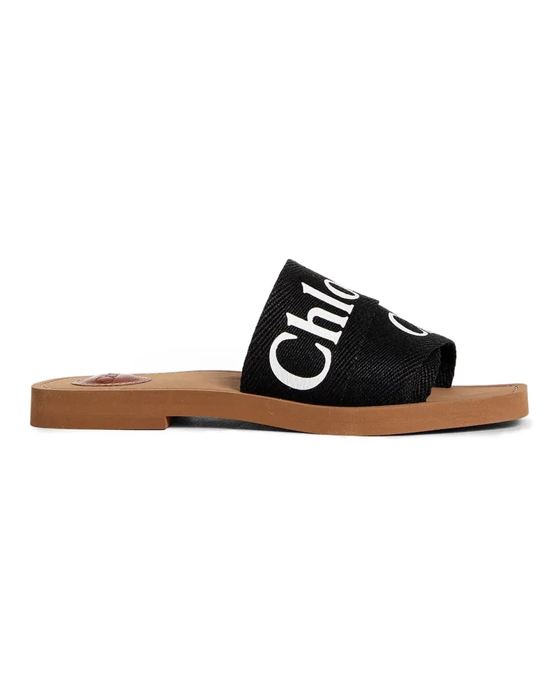 Chloé Woody Flat Mules Black