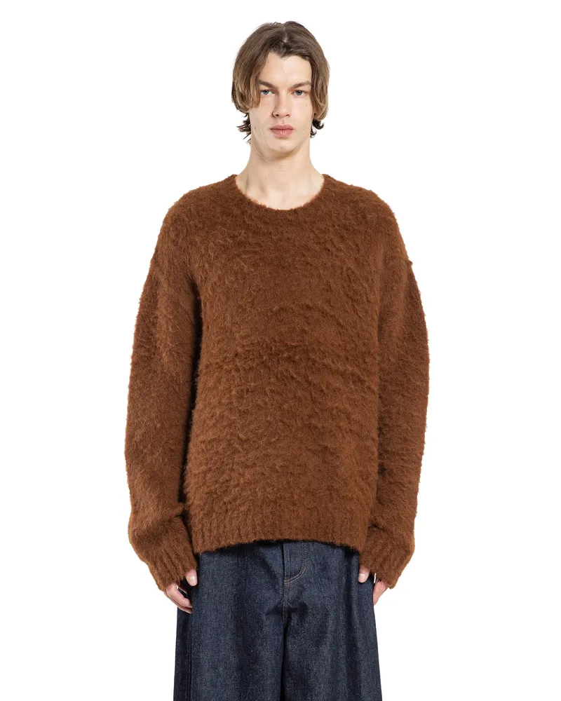 Uma Wang Long Sleeves Sweater Brown