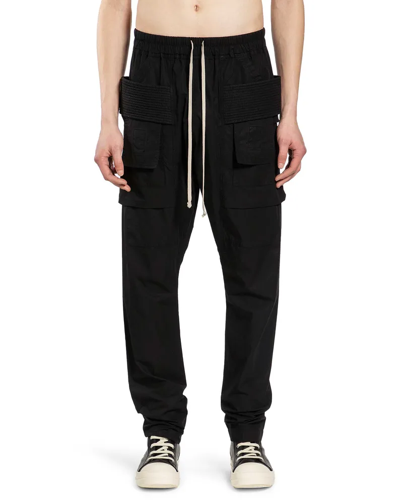DRKSHDW by Rick Owens Temple Creatch Cargo Drawstring Black