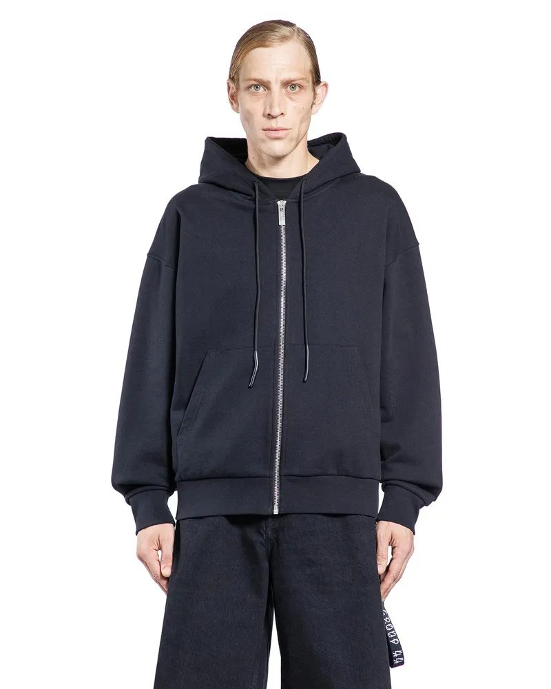 44 LABEL GROUP Classic 44 Zip-Up Hoodie Blue