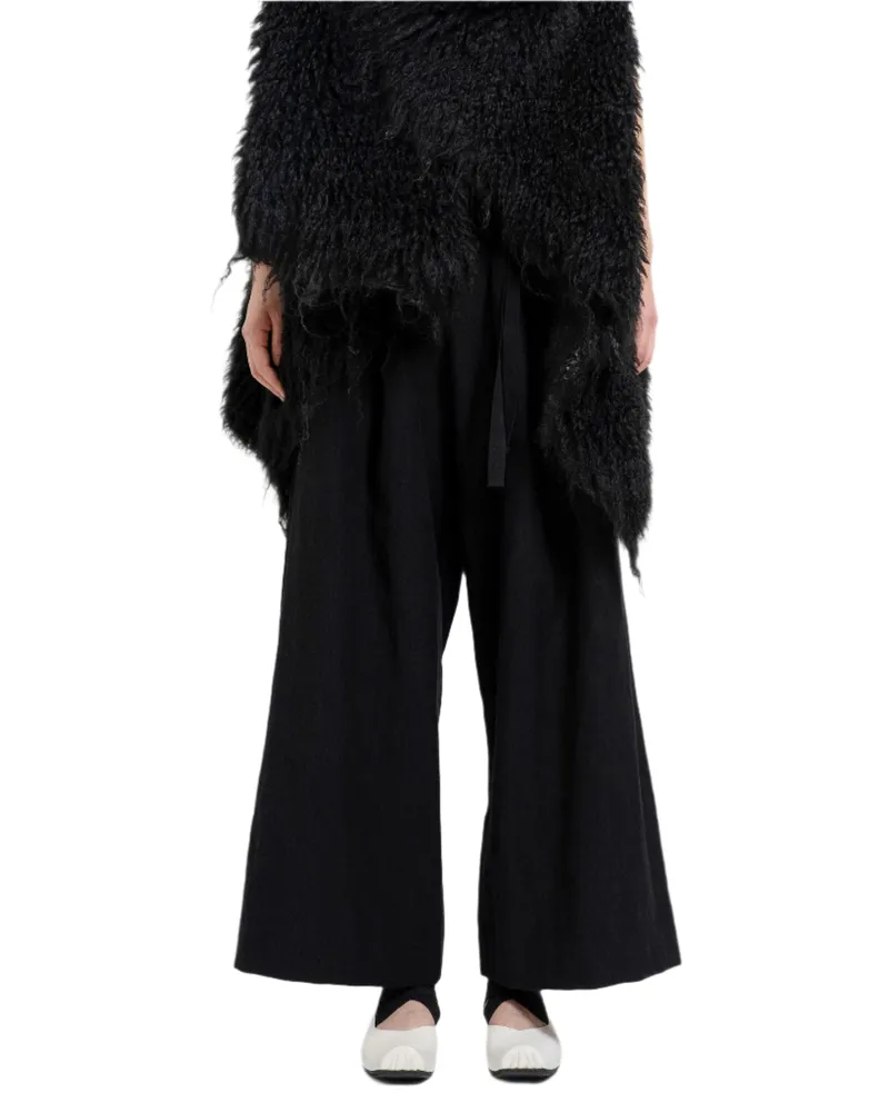 Uma Wang WOMAN BLACK TROUSERS Black