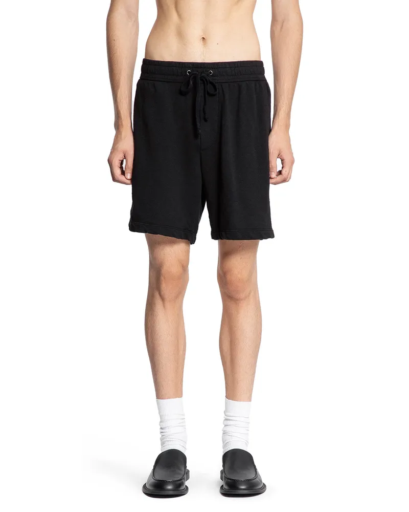James Perse Vintage French Terry Sweat Shorts Black