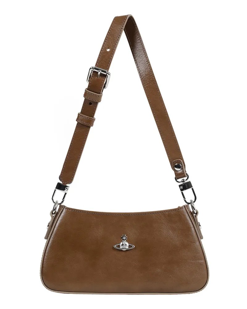 Vivienne Westwood Tasha Shoulder Phone Bag Brown