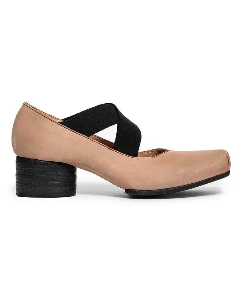 Uma Wang High Calfskin Ballerinas Beige