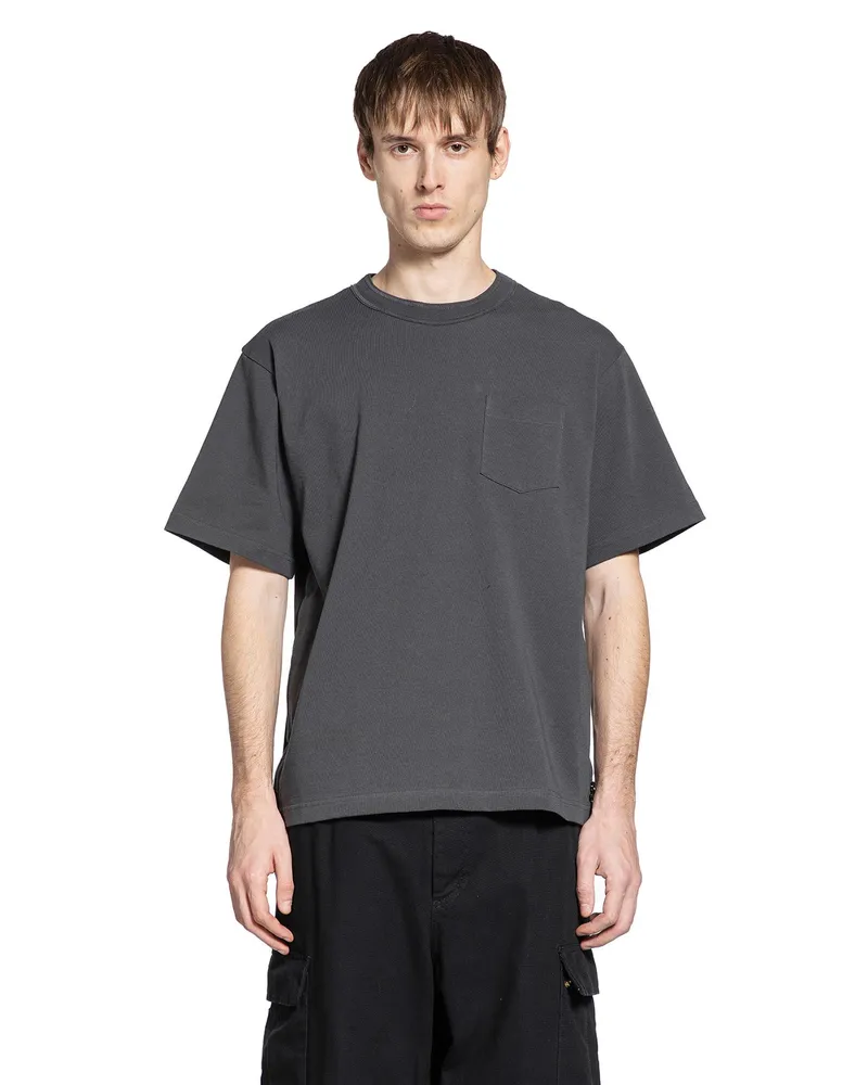 Sacai Cotton Jersey L/S T-Shirt Grey