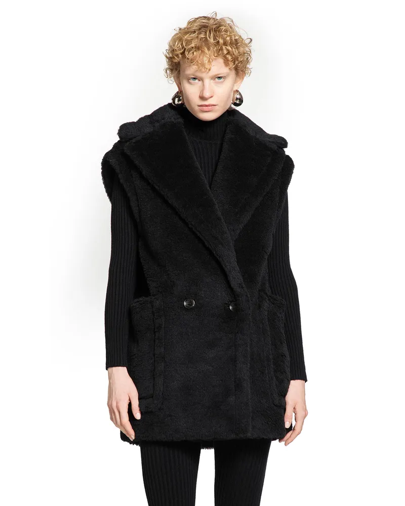 Max Mara WOMAN BLACK COATS Black