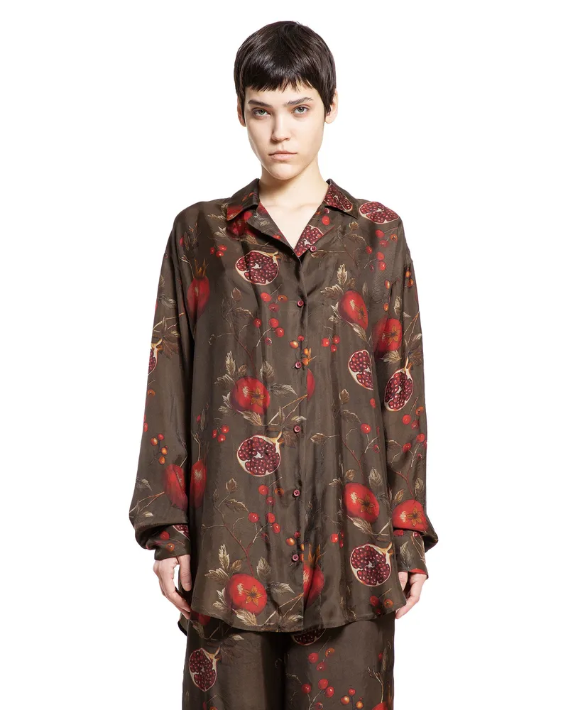Uma Wang Tyesha Shirt Brown