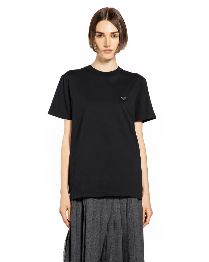 Prada Cotton T-Shirt Black