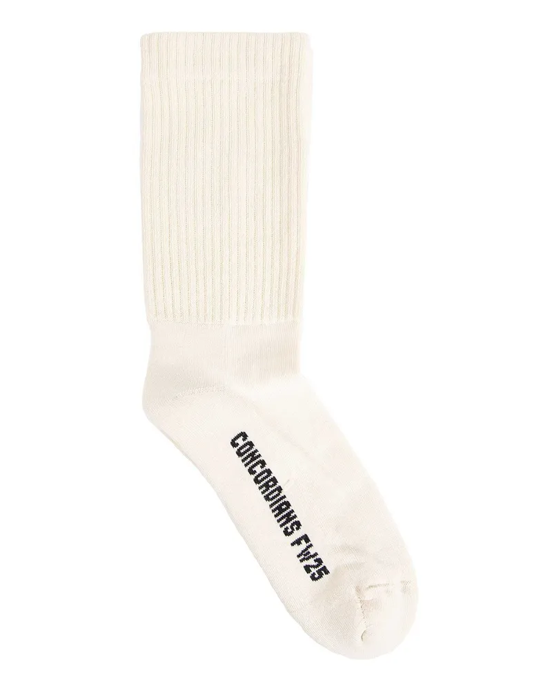 Rick Owens Concordians Mid Calf Socks Off-white