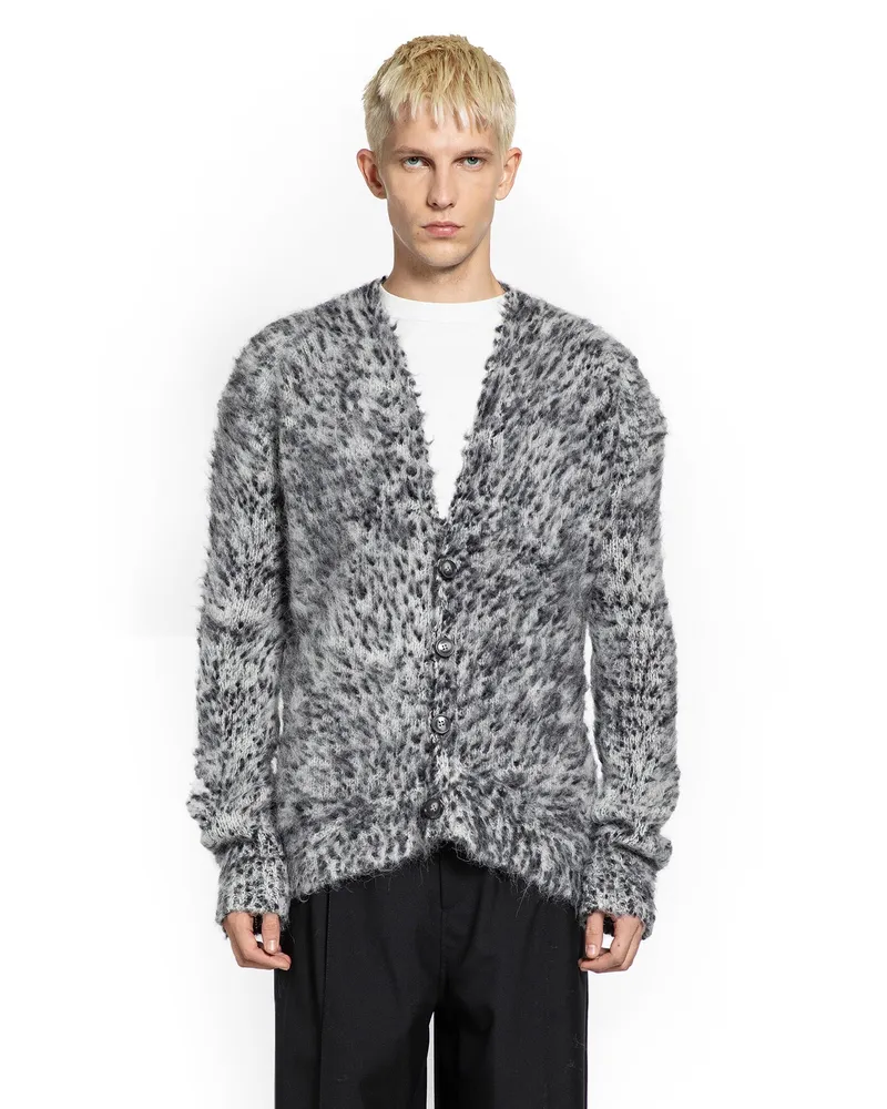 Marni Hyna Jacquard Cardigan Grey