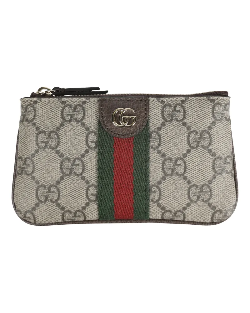 Gucci Ophidia Zip Key Pouch Brown