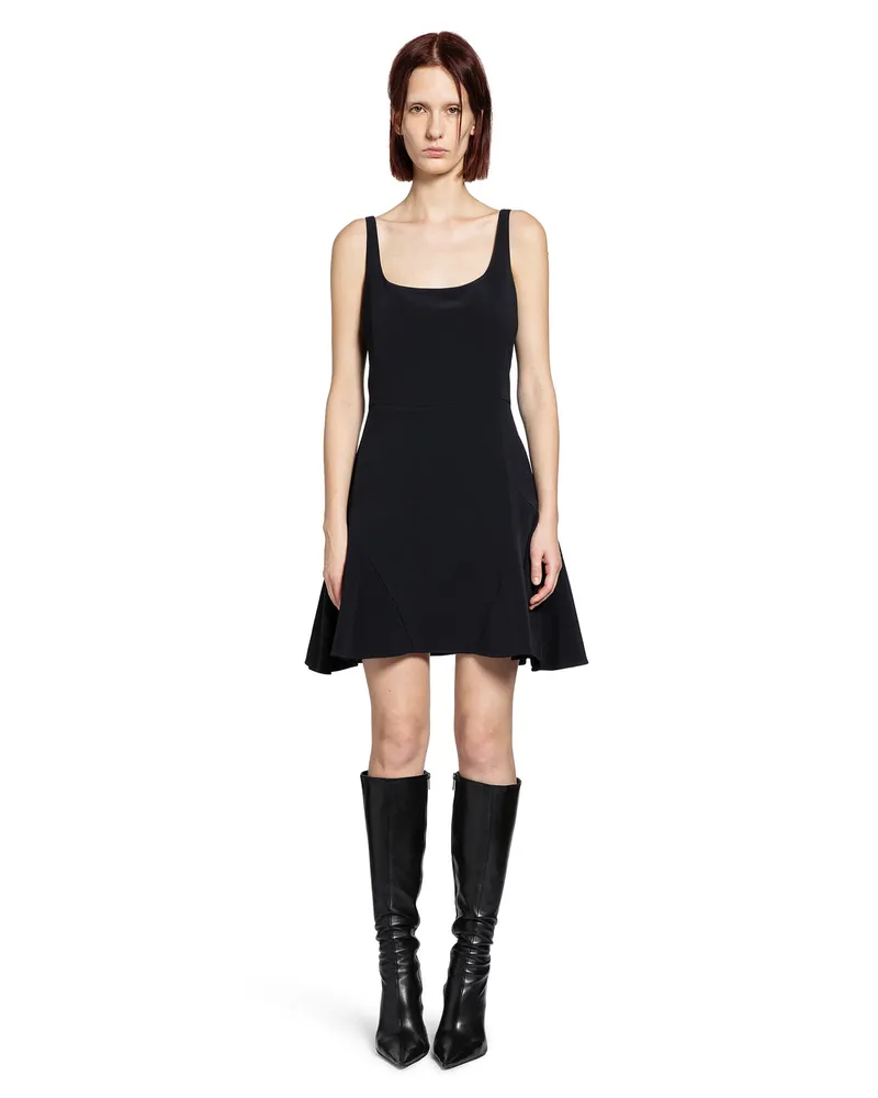 Givenchy Fluted Mini Dress Black