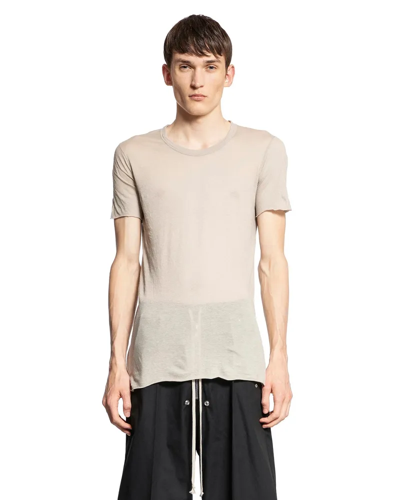 Rick Owens T-shirt a maniche corte in cotone instabile Grey