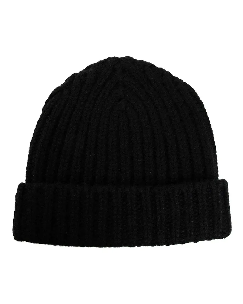 Warm-ME alex ribbed knit beanie Black