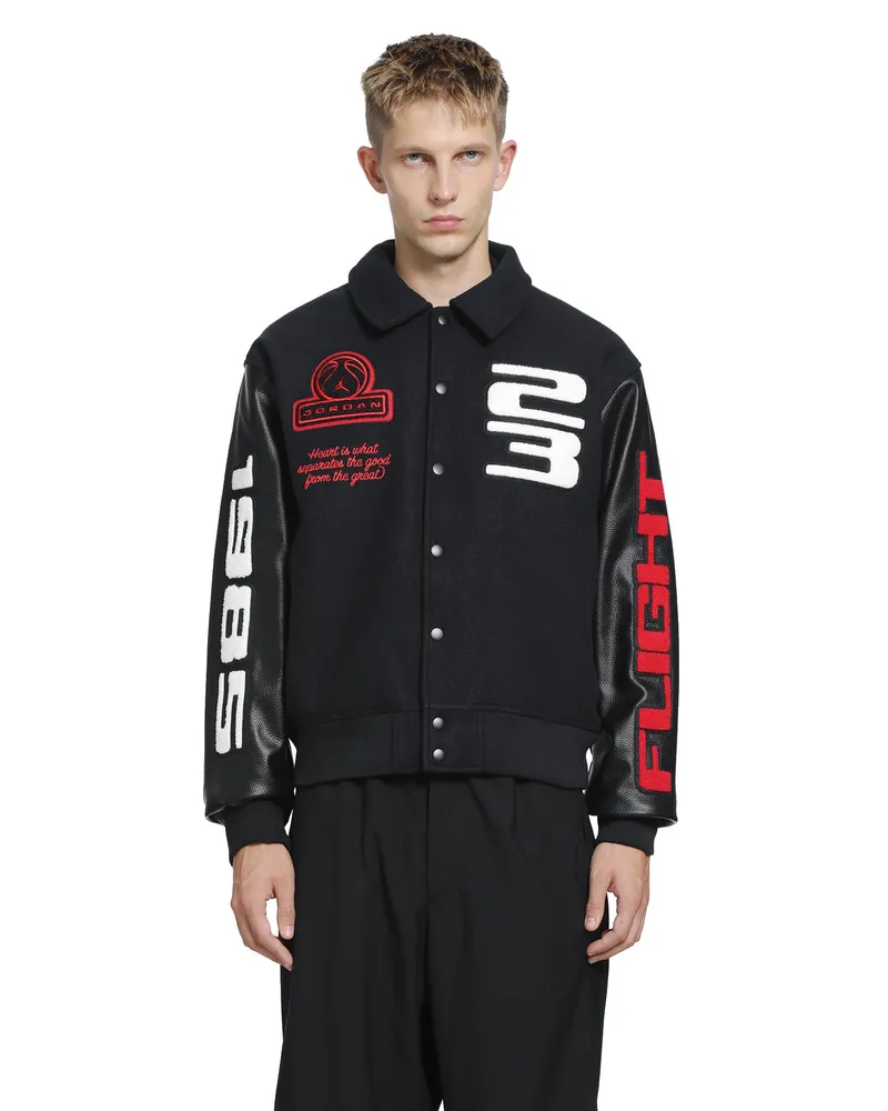 Nike Jordan Flight Varsity Jacket Black