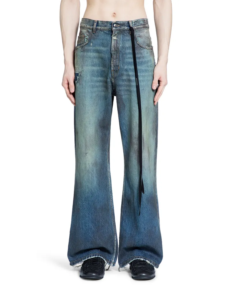 Ann Demeulemeester Modest Bootcut Jeans Blue