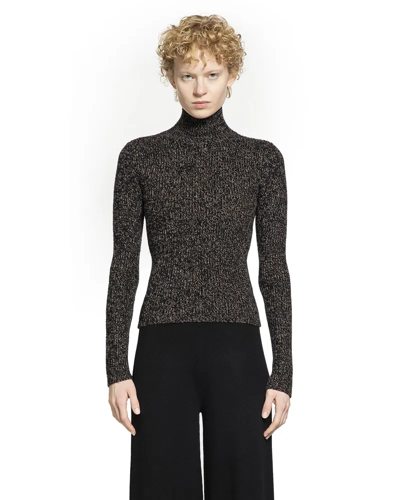 Max Mara Wool Cashmere Turtleneck Jumper Beige