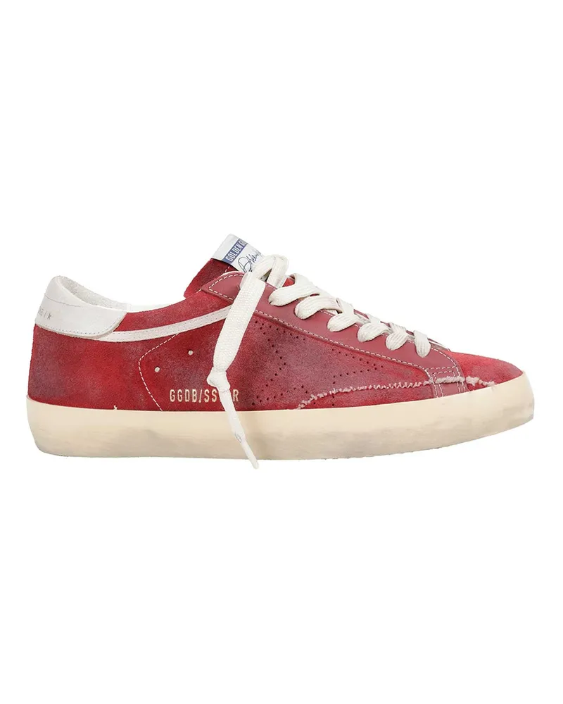 Golden Goose Suede Super-Star Sneakers Red