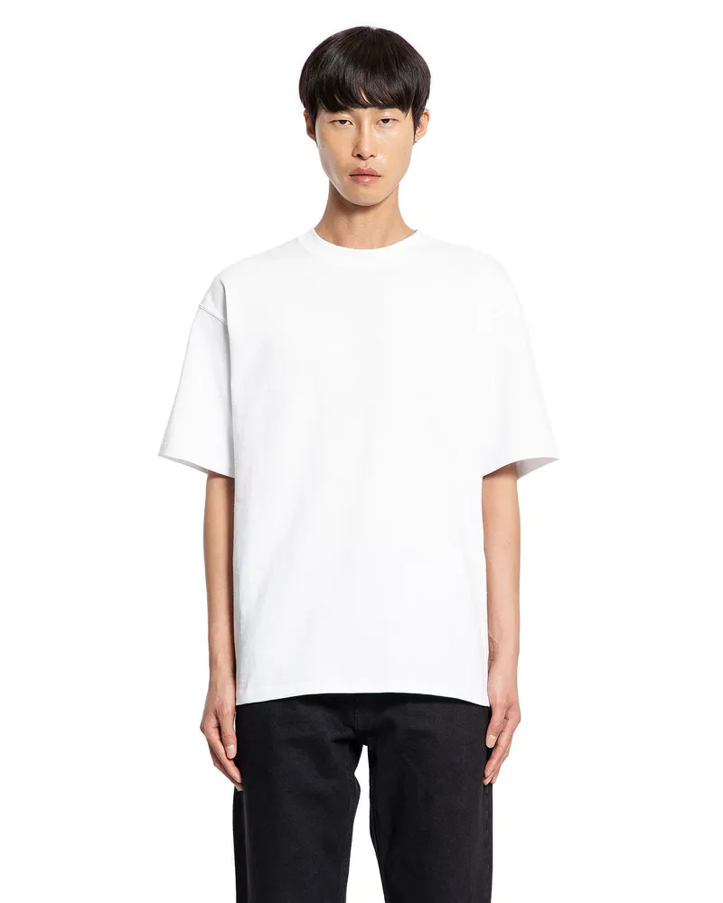 Saint Laurent Cotton Jersey Oversize T-Shirt White