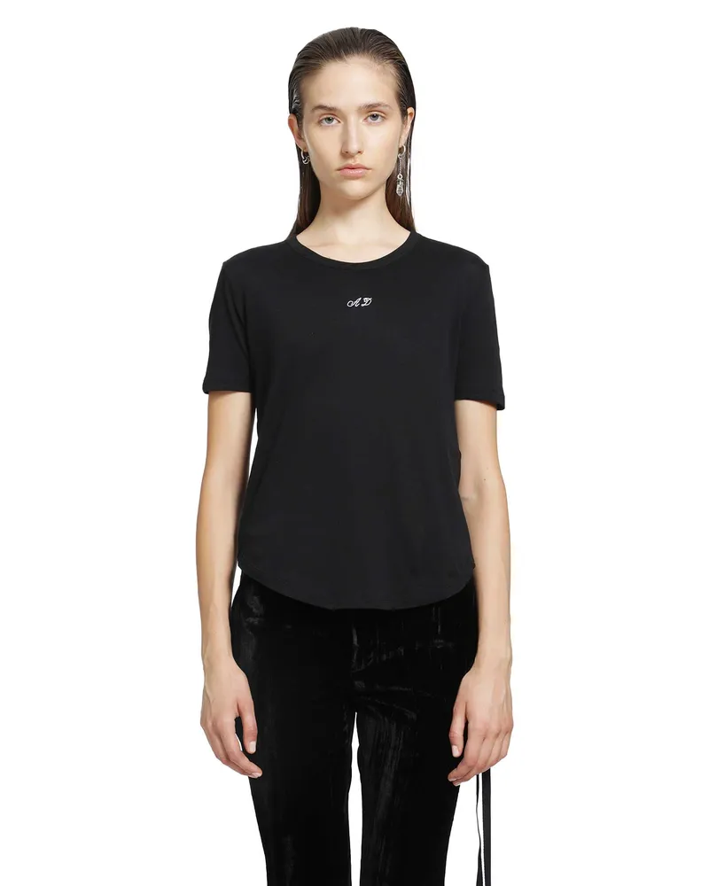 Ann Demeulemeester Floor Micro T-Shirt Black