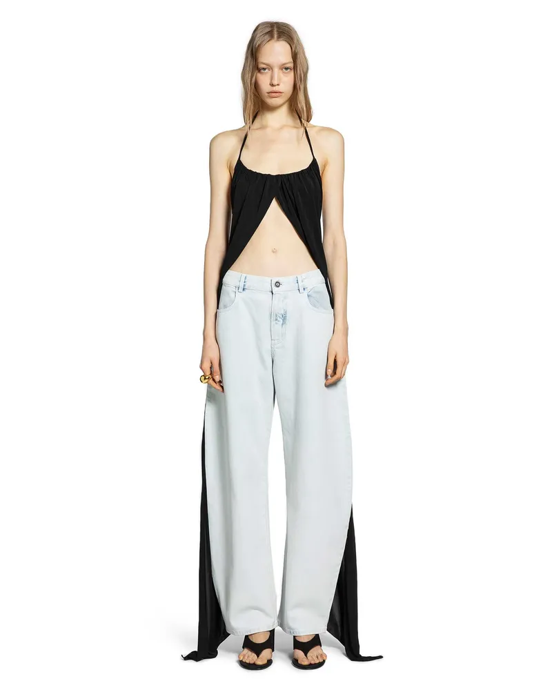 Alaïa Cross Pleat Top Black