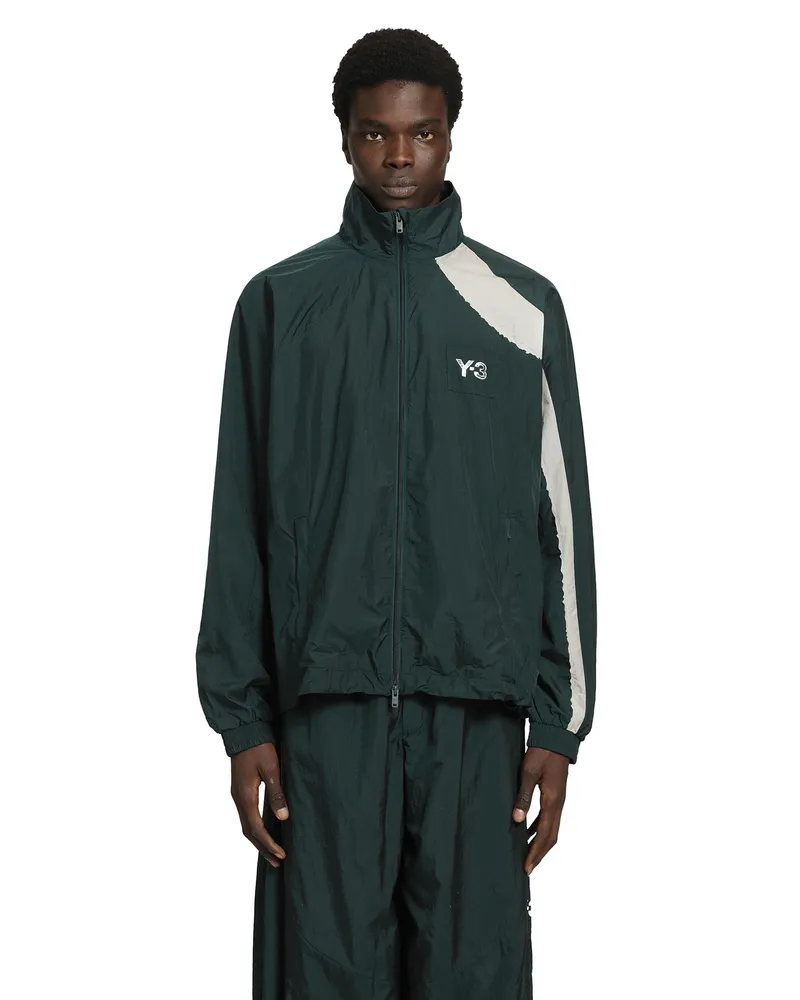 Y-3 3 Stripes Nylon Shell Jacket Green