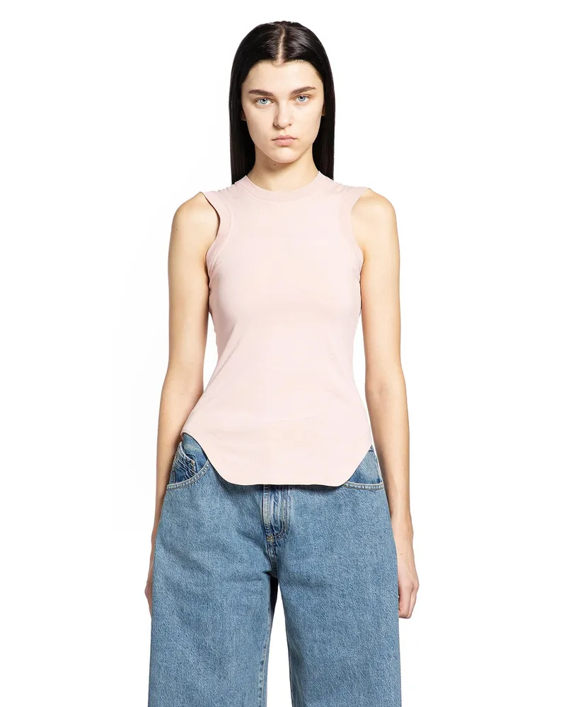 ATTICO Light Jersey Tank Top Pink