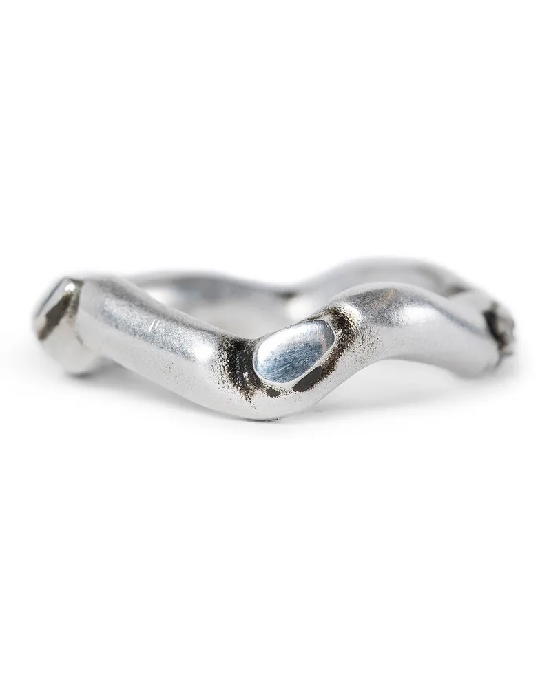 Ann Demeulemeester Emi Futuristic Thorn Ring Silver