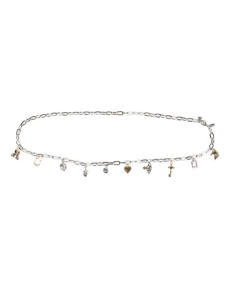 Vivienne Westwood Multi Charm Belt Silver