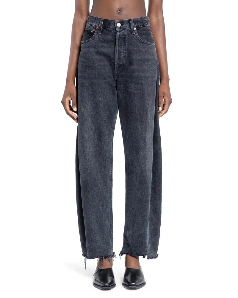 AGOLDE WOMAN BLACK JEANS Black