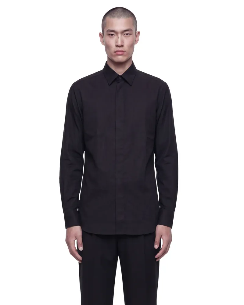 Tom Ford Charmeuse Fluid Fit Shirt Black