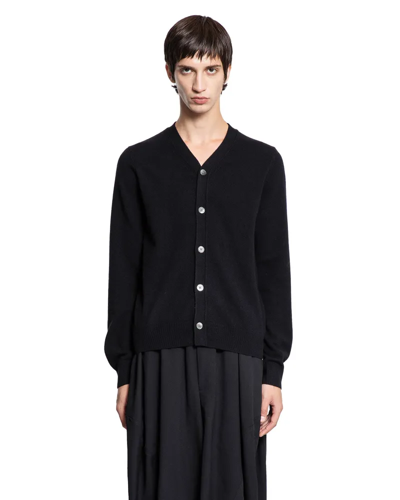 Comme des Garçons Lambswool Cardigan Black