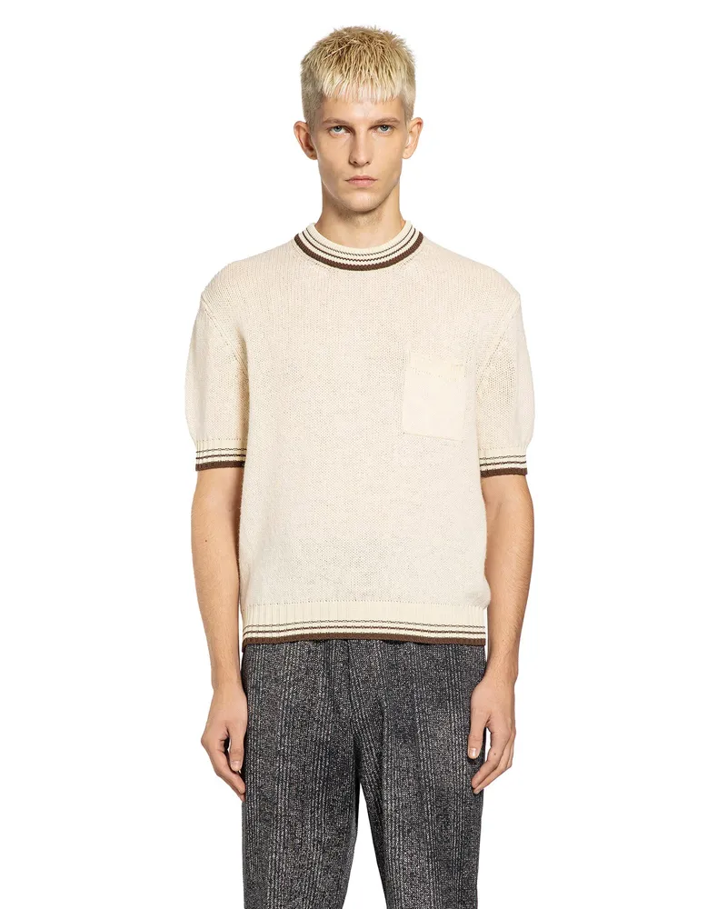 Prada MAN BEIGE KNITWEAR Beige