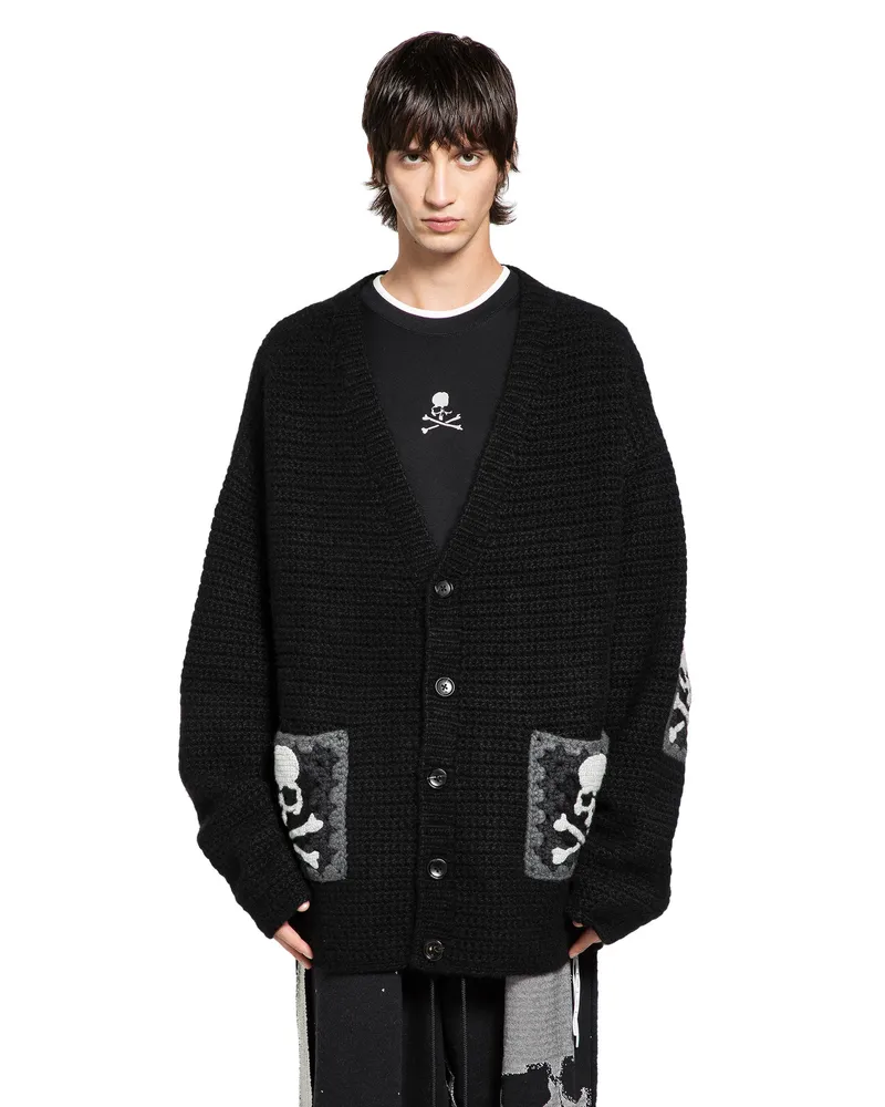 Mastermind World Skull Oversized Cardigan Black